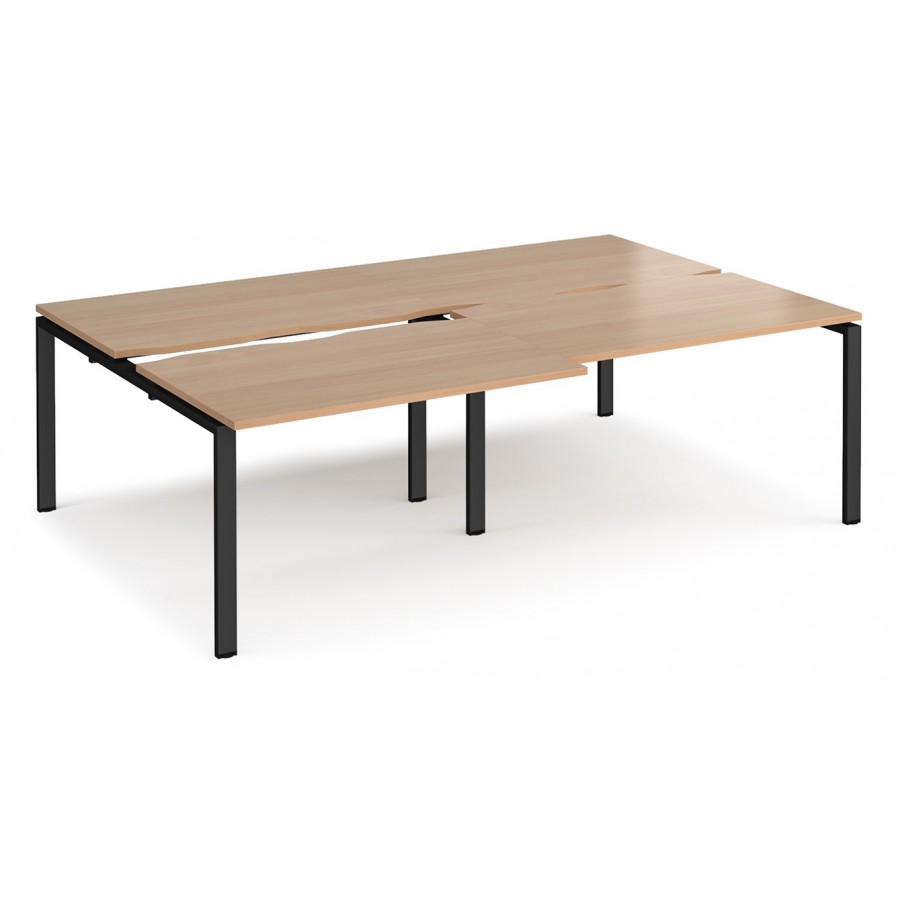 Adapt 1600mm Deep Sliding Top Double Back to Back Bench Desk